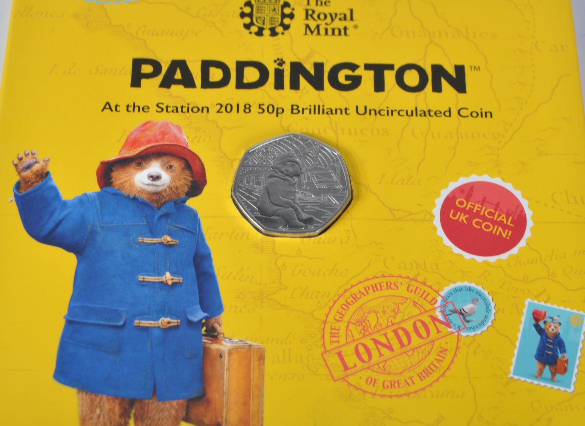 COINS - THE ROYAL MINT - PADDINGTON - COLLECTION OF X4 50P COINS - Image 5 of 5