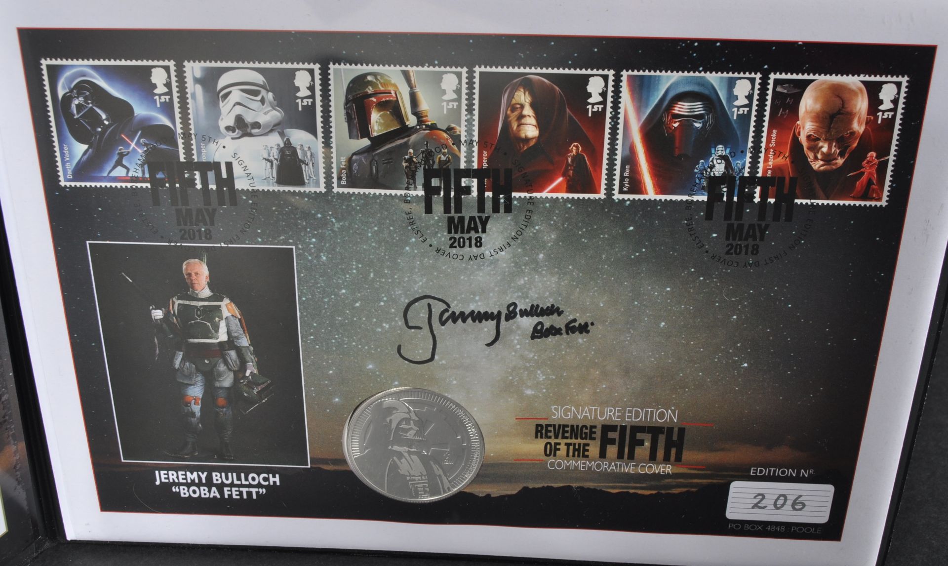 STAMPS / COINS - STAR WARS - JEREMY BULLOCH SIGNATURE EDITION - Image 3 of 5