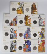 COINS - ROYAL MINT - THE QUEEN'S BEASTS - SET OF X11 £5 COINS
