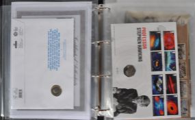 COINS - ROYAL MAIL COIN COVERS - LARGE ALBUM OF ASSORTED COVERS