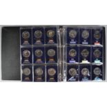 COINS - ALBUM OF £5 COINS - VARIOUS TYPES