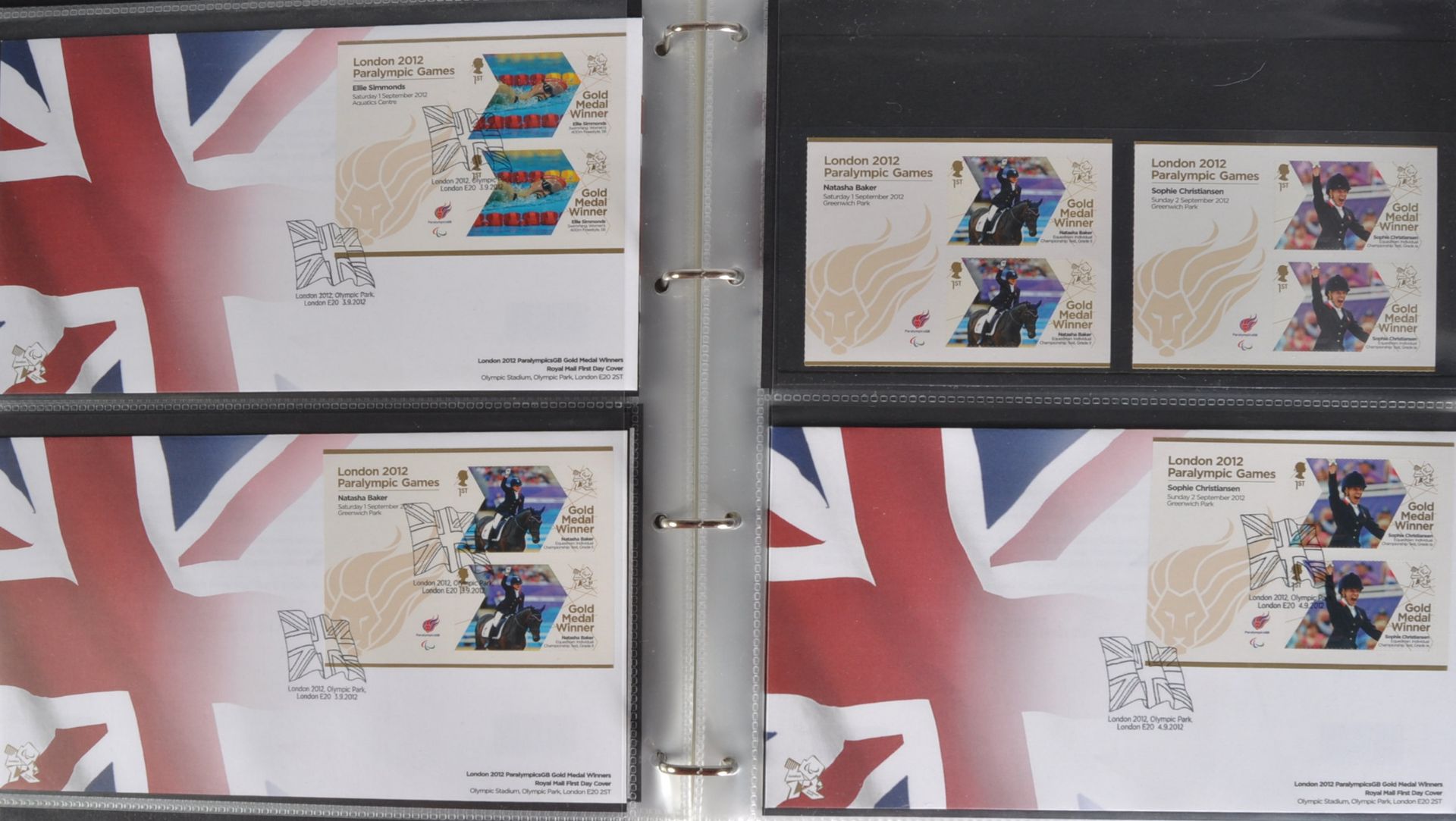 STAMPS - PARALYMPIC GAMES 2012 - UNUSED DECIMAL STAMPS