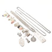 COLLECTION OF VINTAGE SILVER JEWELLERY ITEMS