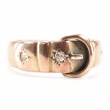 HALLMARKED VICTORIAN 9CT GOLD BUCKLE RING