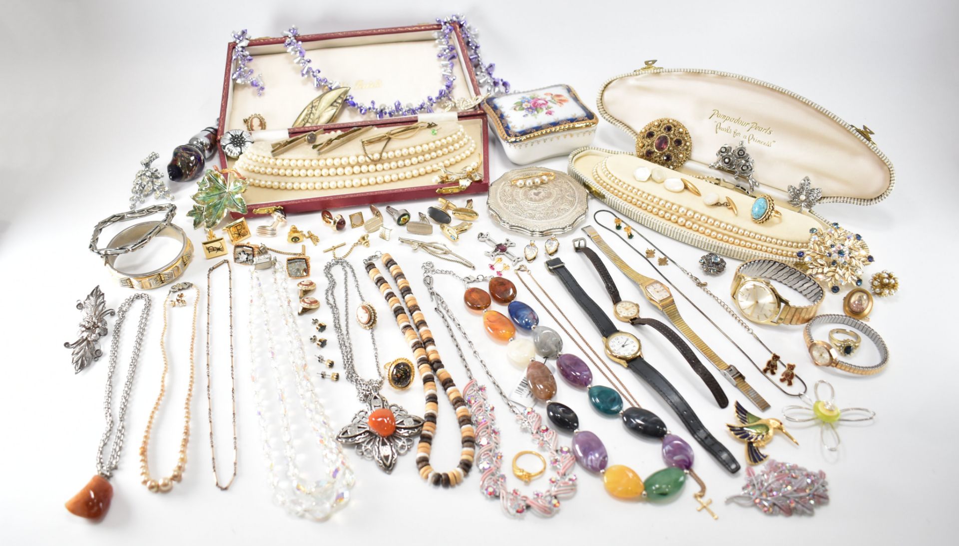 COLLECTION OF VINTAGE COSTUME JEWELLERY - Bild 2 aus 12