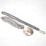 TWO CULTURED PEARL NECKLACES