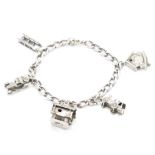 VINTAGE SILVER CHARM BRACELET