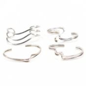 GROUP OF 925 SILVER CUFF BANGLES