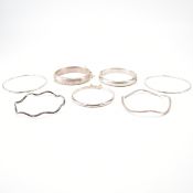 GROUP OF VINTAGE SILVER BANGLES