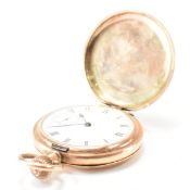 GOLD PLATED FULL HUNTER POCKET WATCH