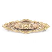 VICTORIAN 9CT GOLD MOURNING BROOCH