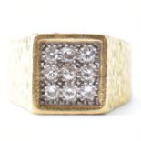 HALLMARKED 18CT GOLD & DIAMOND RING