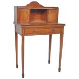 19TH CENTURY SATINWOOD BONHEUR DE JOUR LADIES DESK