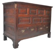 18TH CENTURY GEORGE III OAK MULE CHEST