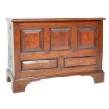 19TH CENTURY WELSH OAK APPRENTICE PIECE MULE CHEST