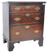 18TH CENTURY WALNUT CROSSBANDED BACHELORS CHEST