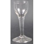 18TH CENTURY PLAIN STEM WINE DRINKING GLASS