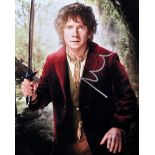 THE HOBBIT - MARTIN FREEMAN ( BILBO BAGGINS ) - SIGNED AUTOGRAPH