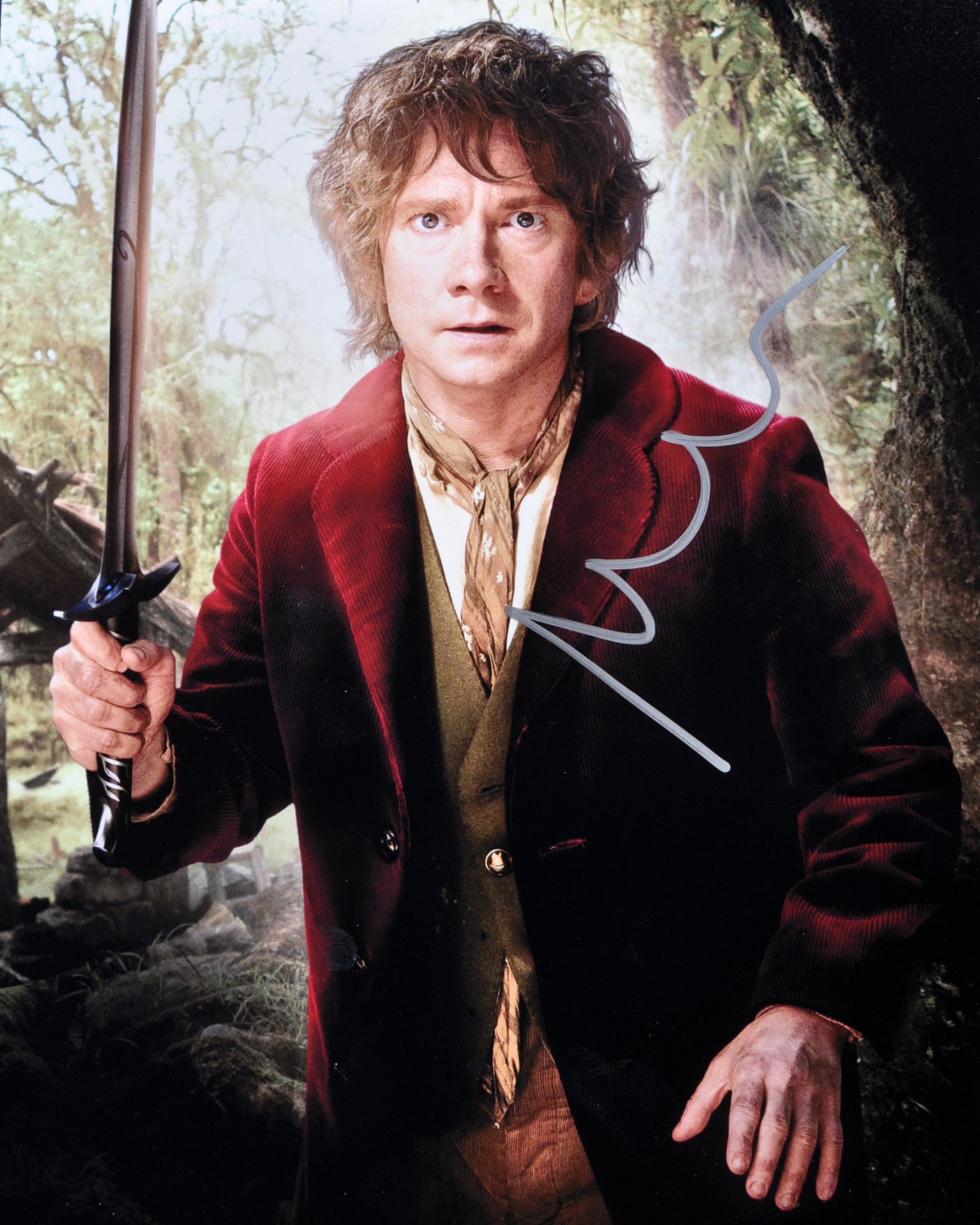 THE HOBBIT - MARTIN FREEMAN ( BILBO BAGGINS ) - SIGNED AUTOGRAPH