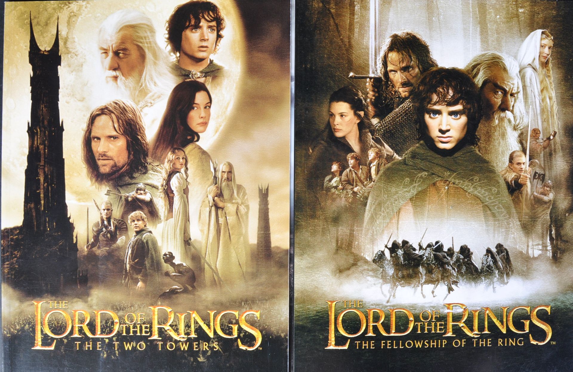 LORD OF THE RINGS - PAIR OF CINEMA BROCHURES