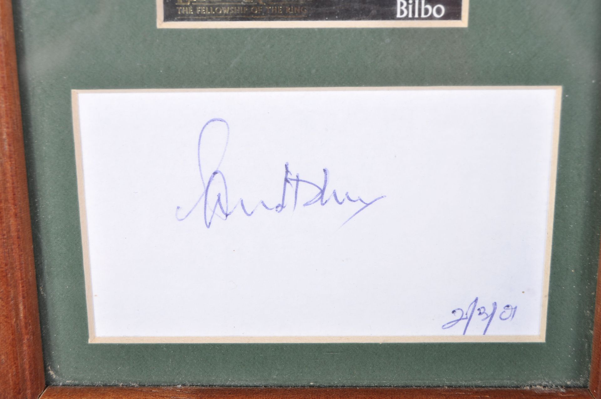 LORD OF THE RINGS - SIR IAN HOLM (1931-2020) - PRESENTATION AUTOGRAPH - Image 3 of 4