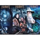 THE HOBBIT - CAST MULTI-SIGNED - 16X12 SIGNED POSTER - AFTAL