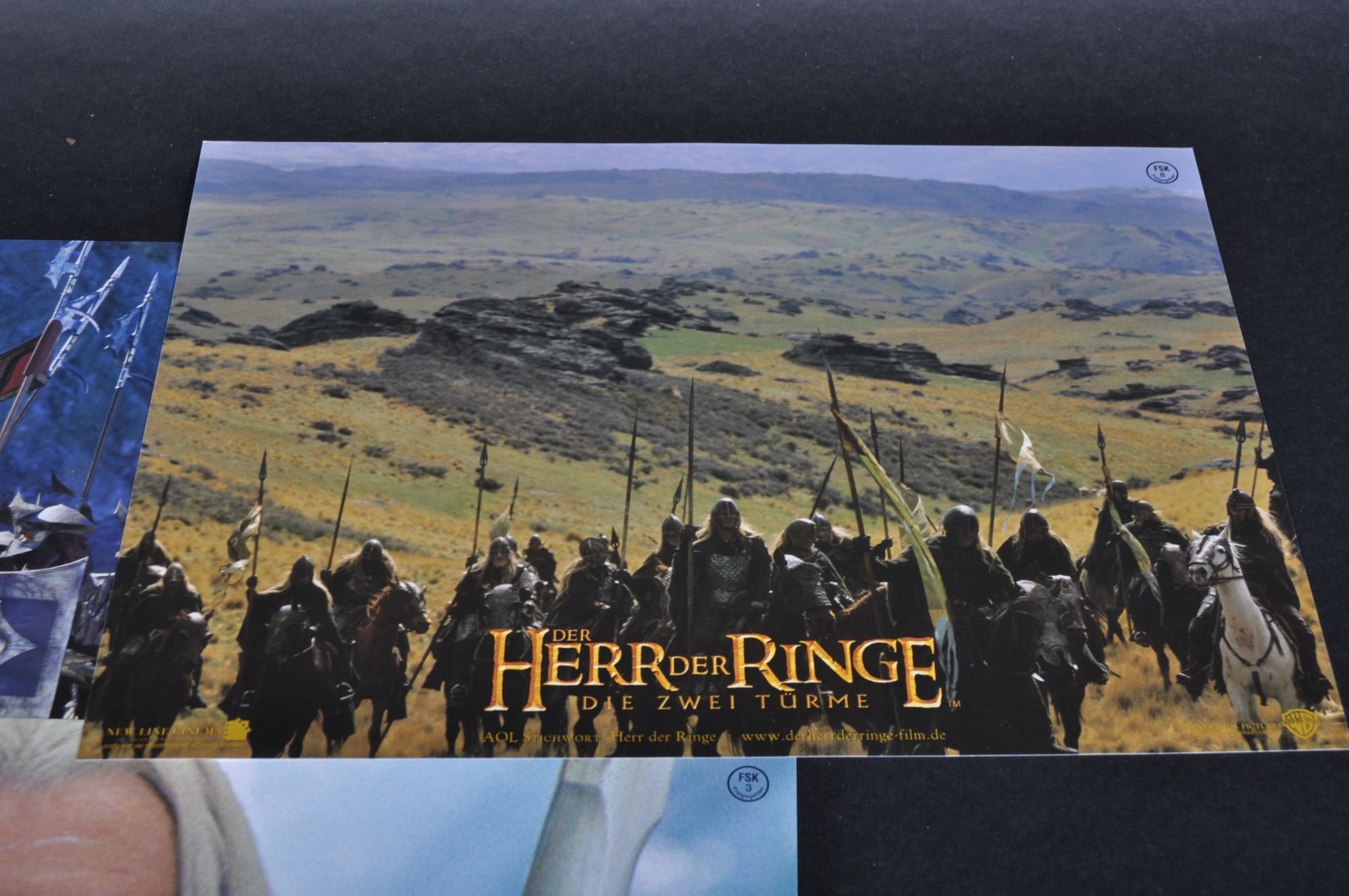 LORD OF THE RINGS - TWO TOWERS - GERMAN CINEMA LOBBY CARDS - Image 5 of 7