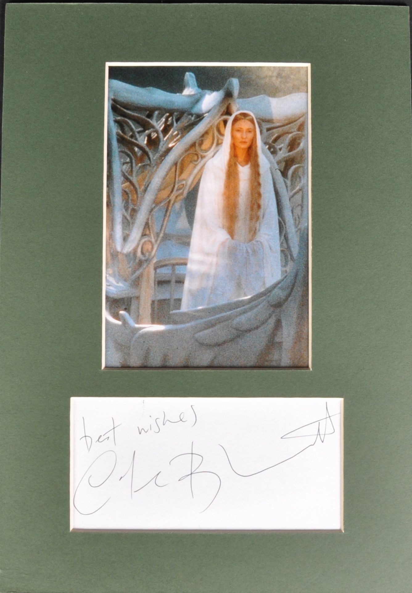 LORD OF THE RINGS - CATE BLANCHETT - PRESENTATION AUTOGRAPH