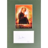 LORD OF THE RINGS - SIR IAN HOLM (1931-2020) - PRESENTATION AUTOGRAPH