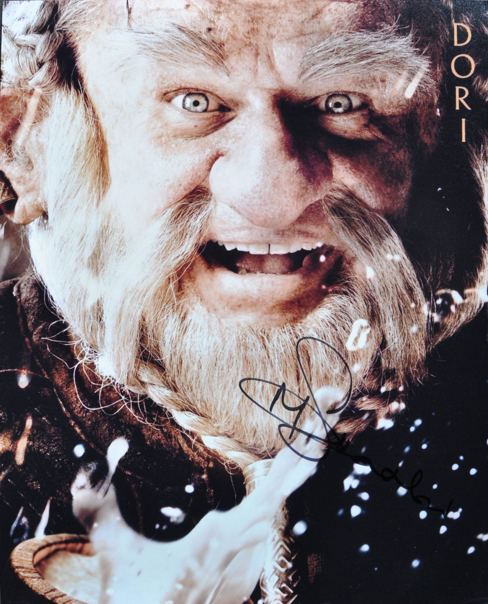 THE HOBBIT - MARK HADLOW ( DORI ) - SIGNED AUTOGRAPH