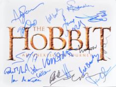 LORD OF THE RINGS - CAST MULTI-SIGNED - 16X12 POSTER - AFTAL