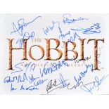 LORD OF THE RINGS - CAST MULTI-SIGNED - 16X12 POSTER - AFTAL