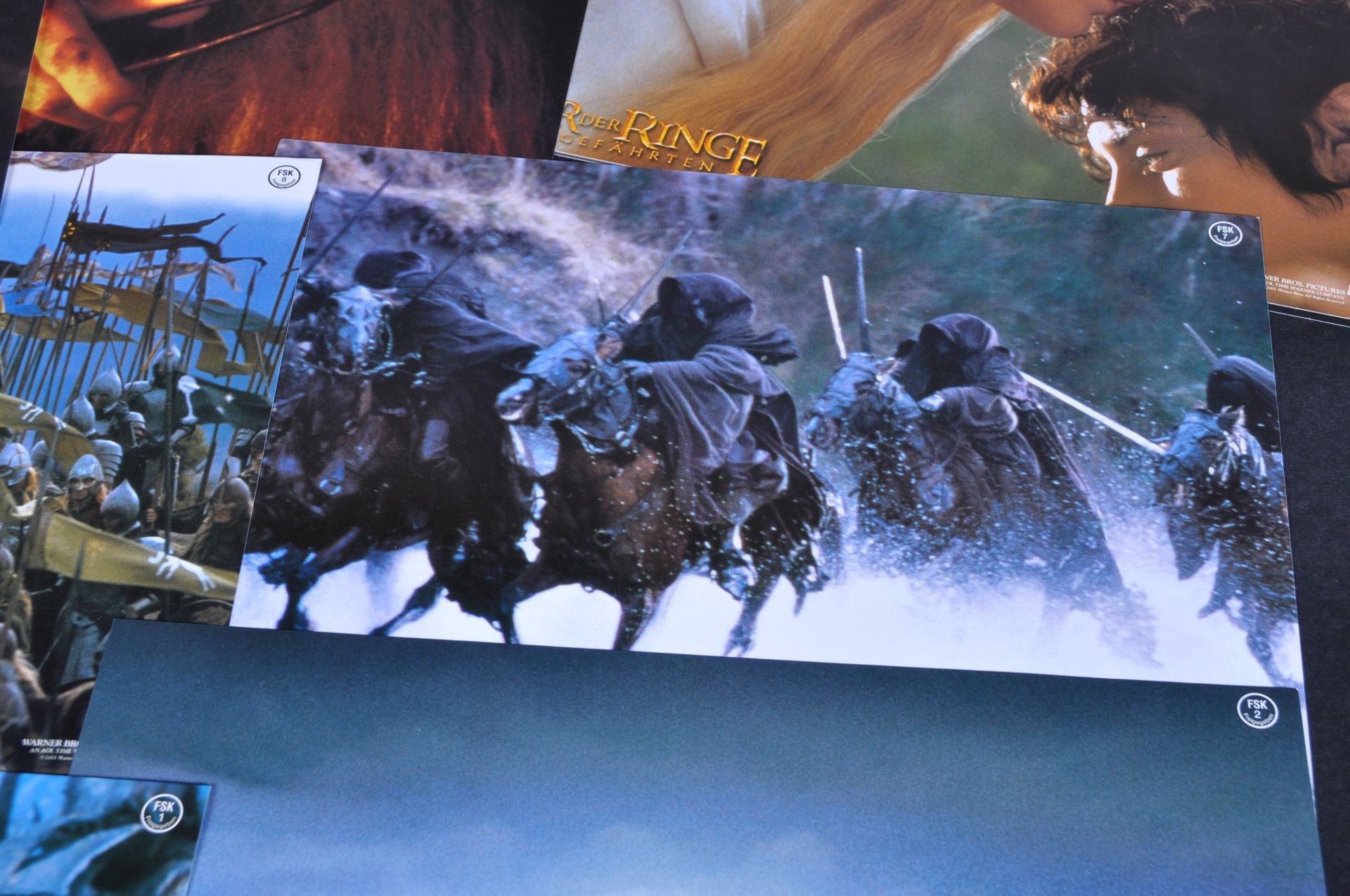 LORD OF THE RINGS - FELLOWSHIP OF THE RING - GERMAN CINEMA LOBBY CARDS - Image 3 of 8