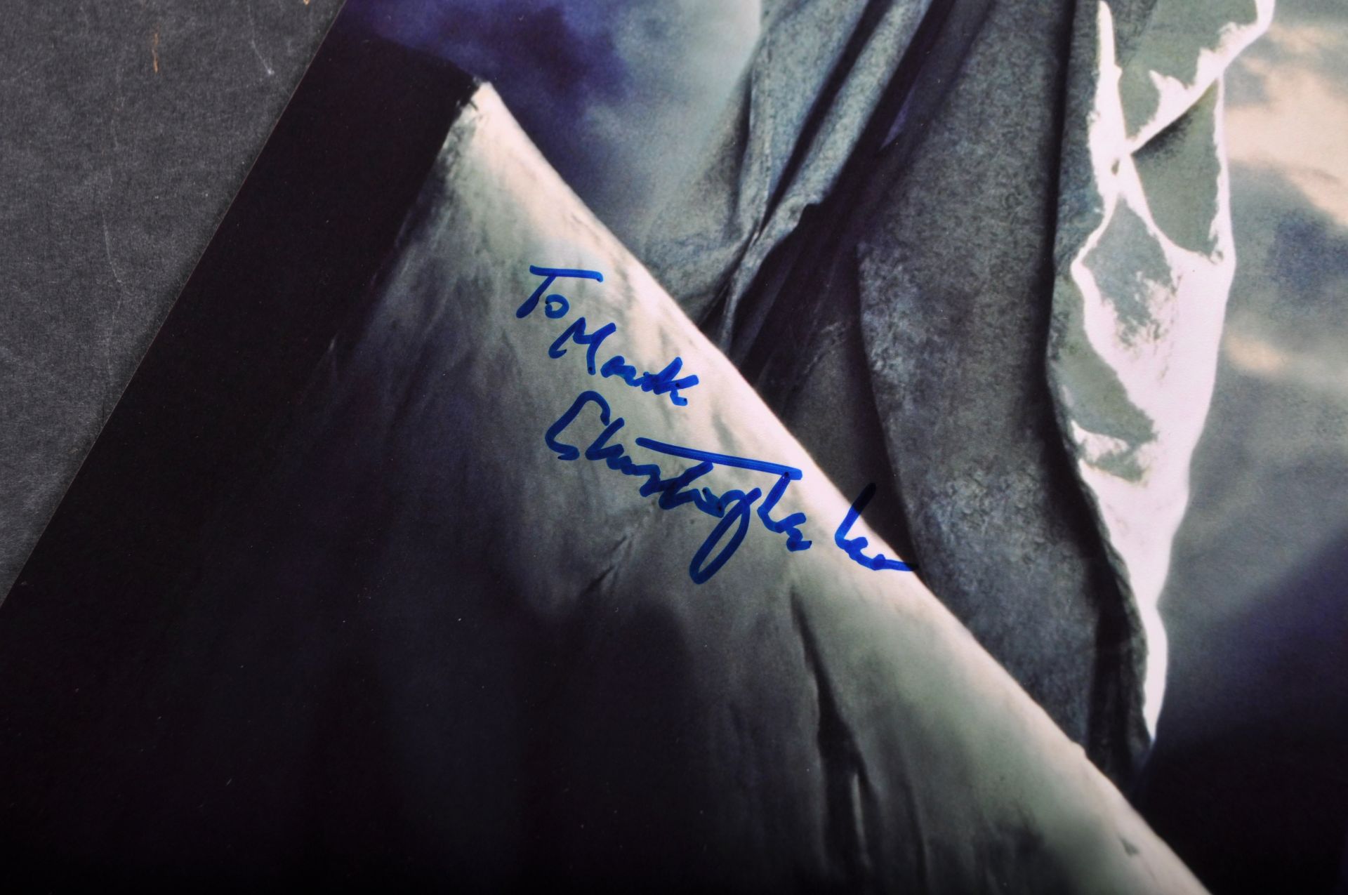 LORD OF THE RINGS - CHRISTOPHER LEE ( SARUMAN ) - SIGNED AUTOGRAPH - Image 2 of 2