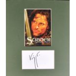 LORD OF THE RINGS - VIGGO MORTENSEN - PRESENTATION AUTOGRAPH