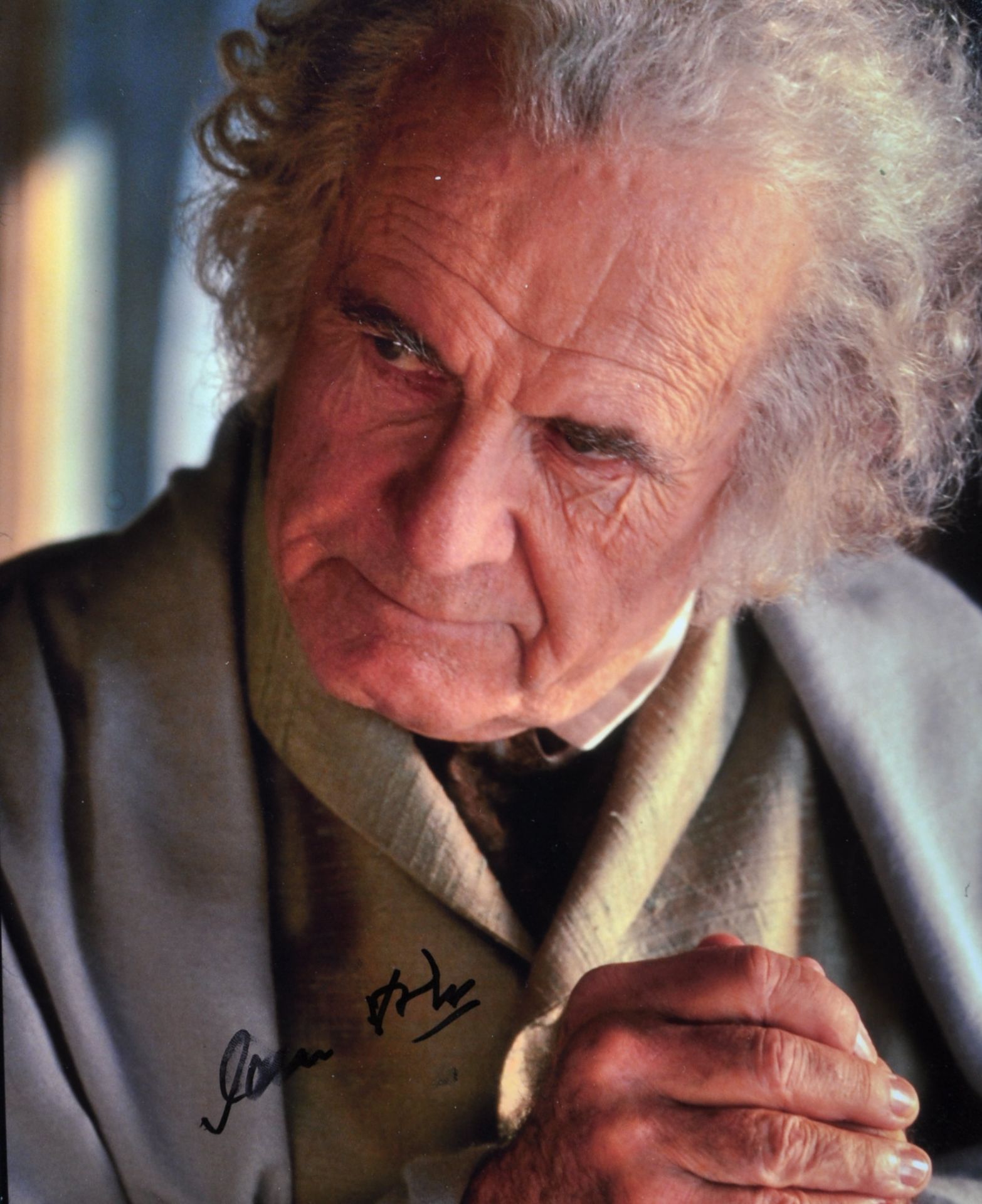 LORD OF THE RINGS - IAN HOLM (1932-2020) SIGNED AUTOGRAPH