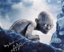 LORD OF THE RINGS - ANDY SERKIS ( GOLLUM ) - SIGNED AUTOGRAPH