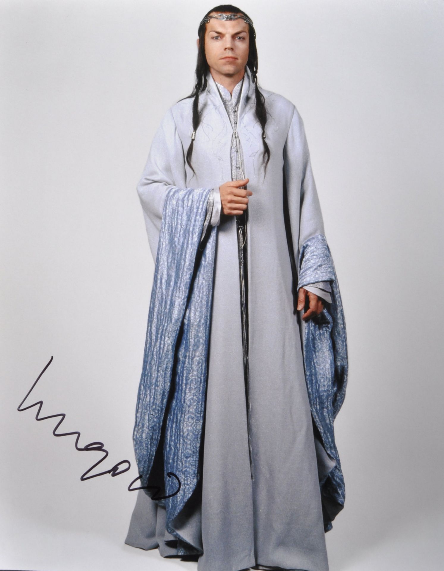 LORD OF THE RINGS - HUGO WEAVING ( ELROND ) - SIGNED AUTOGRAPH