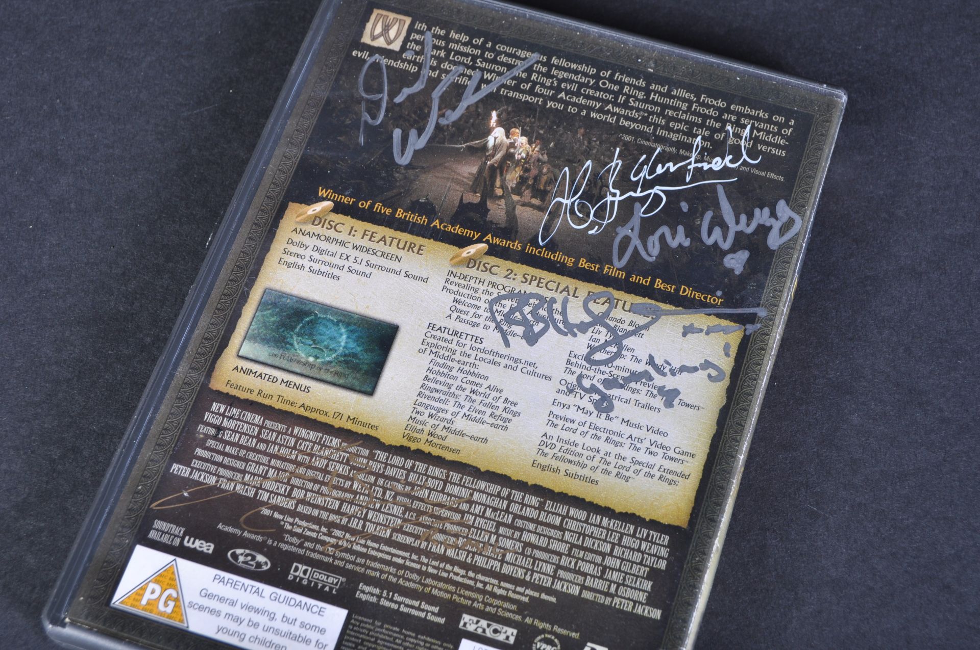 LORD OF THE RINGS - THE FELLOWSHIP OF THE RING - SIGNED DVD - Bild 4 aus 5