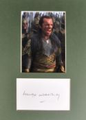 LORD OF THE RINGS - HUGO WEAVING - PRESENTATION AUTOGRAPH