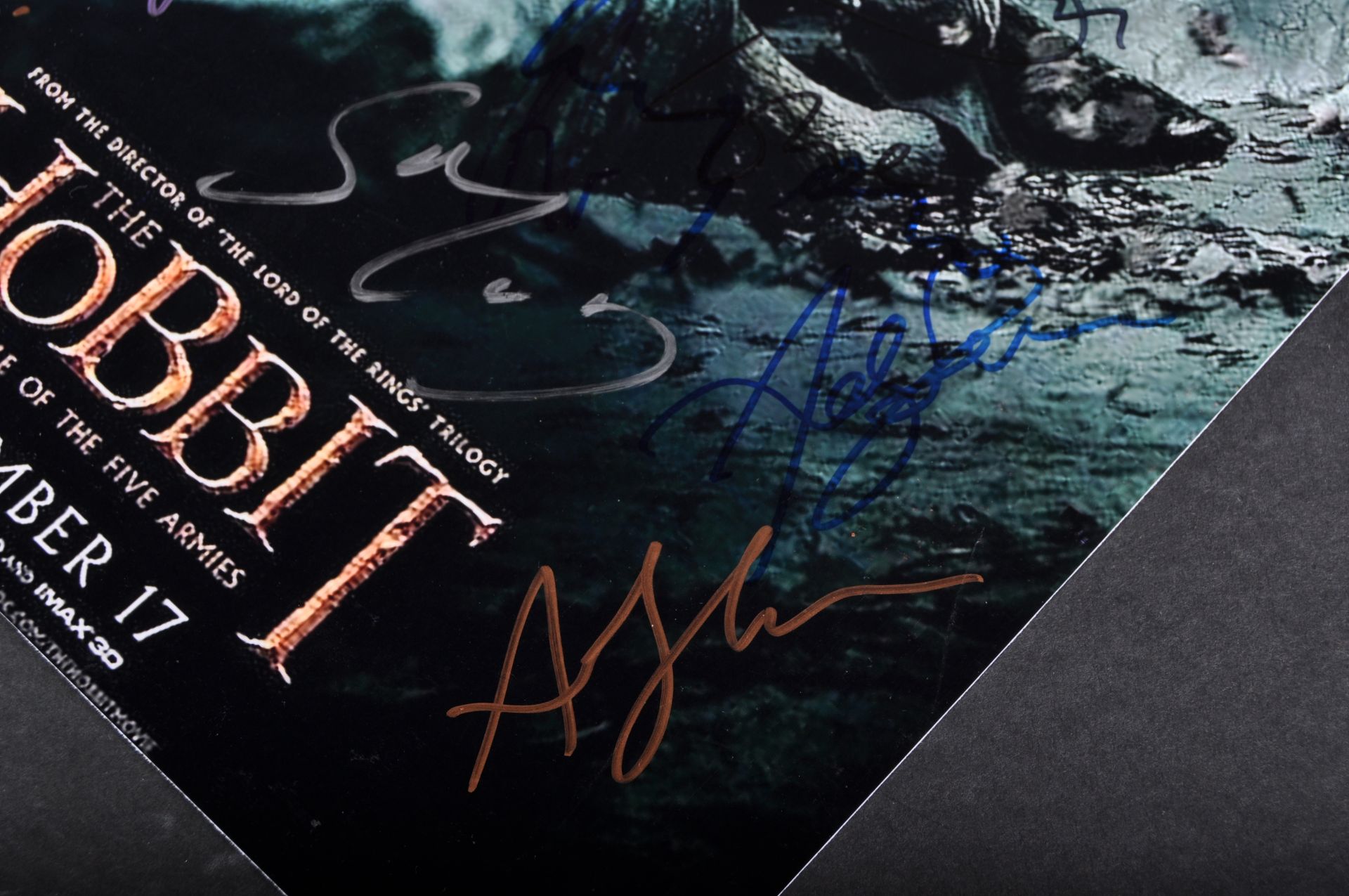 THE HOBBIT - CAST MULTI-SIGNED - 16X12 SIGNED POSTER - AFTAL - Image 3 of 5