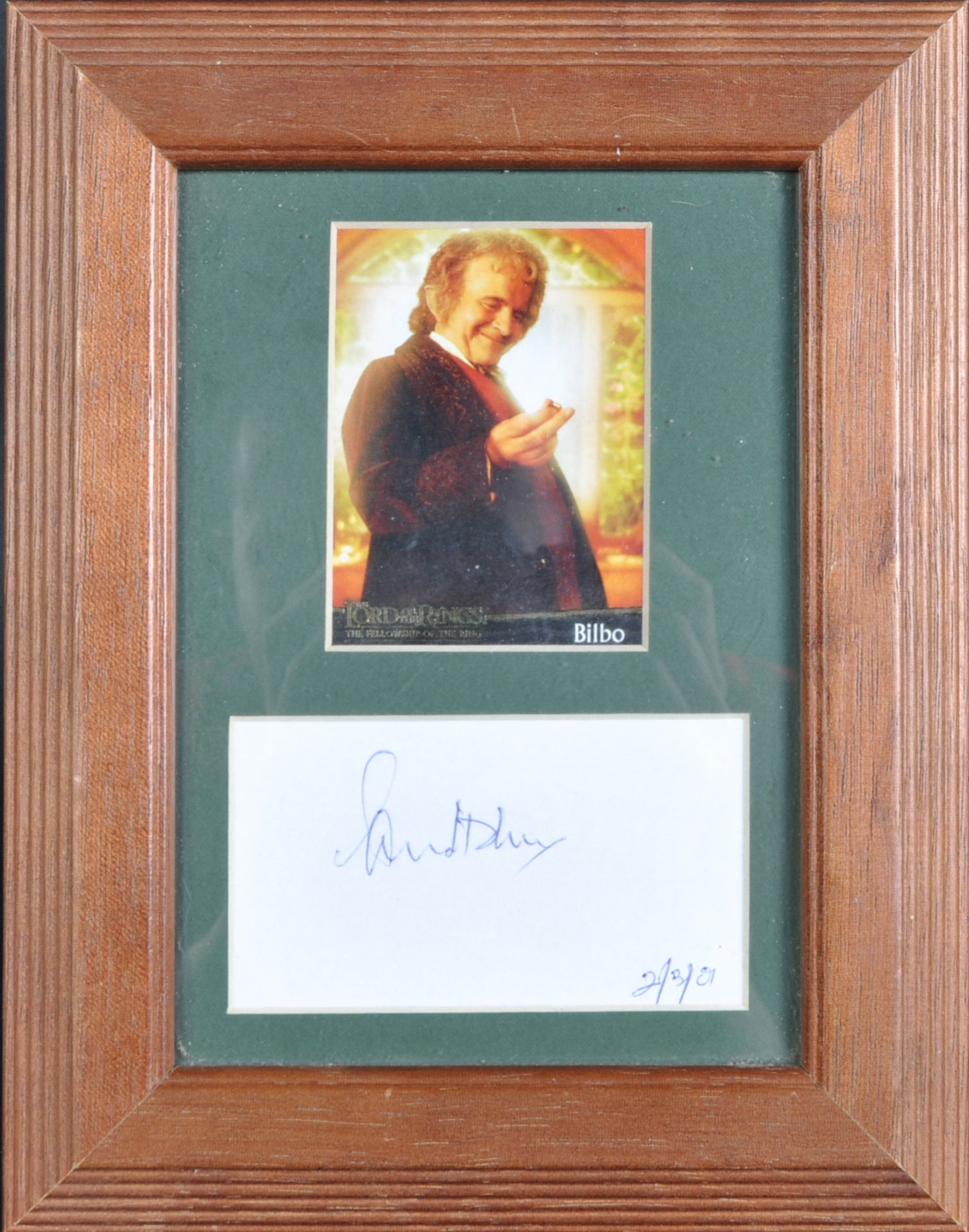 LORD OF THE RINGS - SIR IAN HOLM (1931-2020) - PRESENTATION AUTOGRAPH