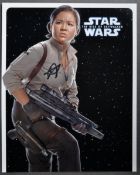 STAR WARS - KELLY MARIE TRAN - SIGNED 8X10" PHOTOGRAPH - AFTAL
