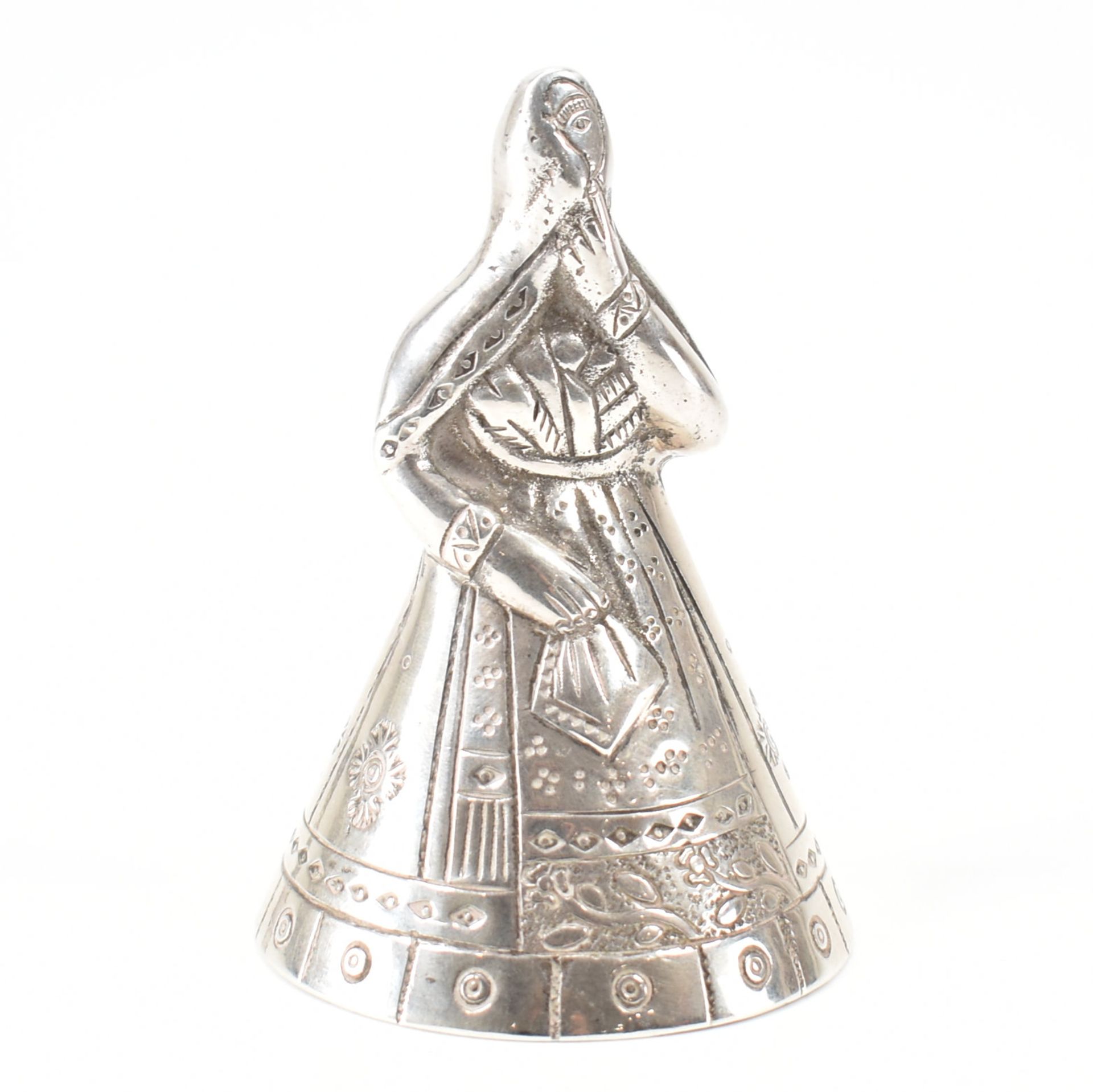 SILVER EASTERN EUROPEAN TABLE BELL