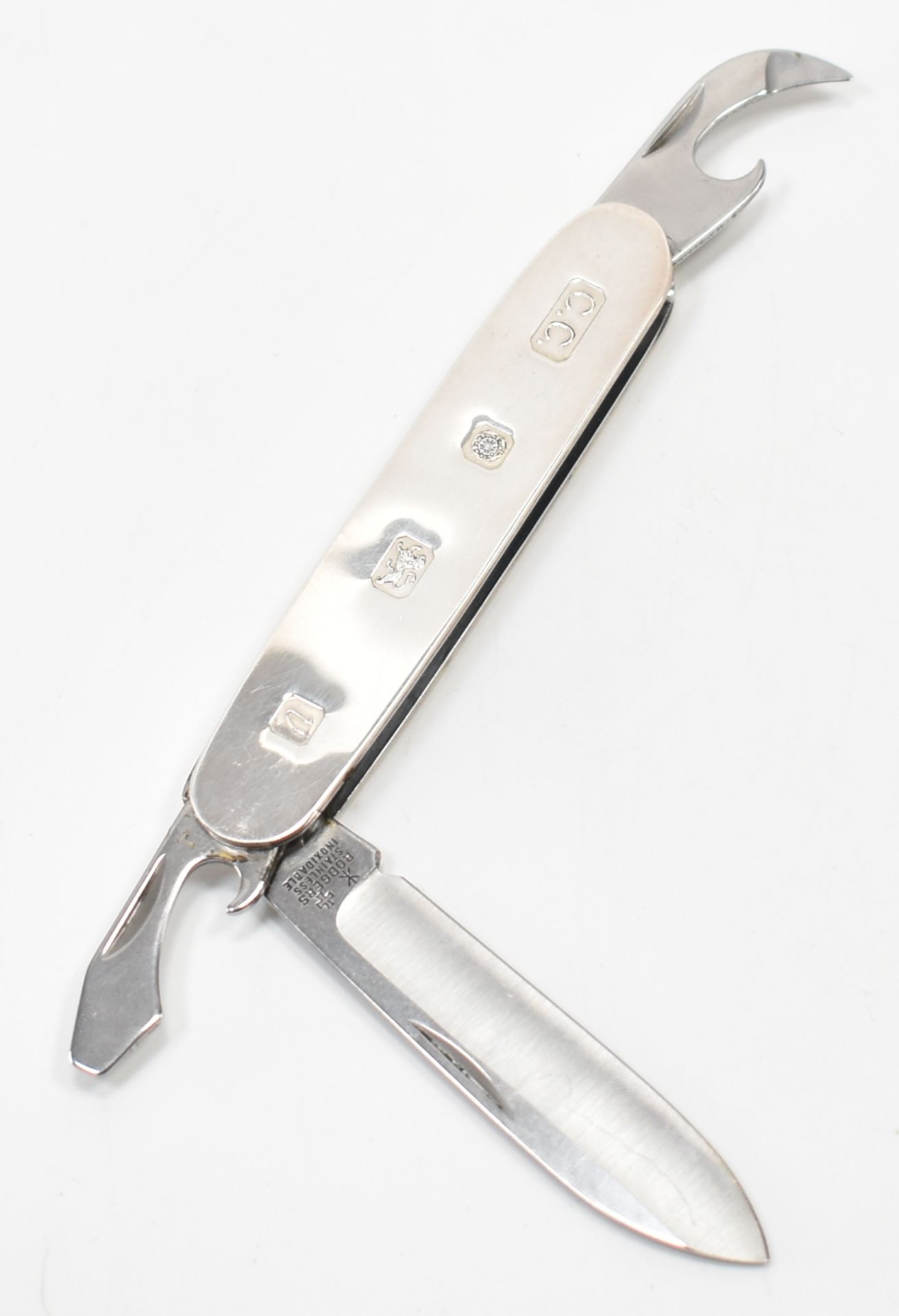 HALLMARKED SILVER PEN KNIFE & SHARPENER - Image 4 of 6