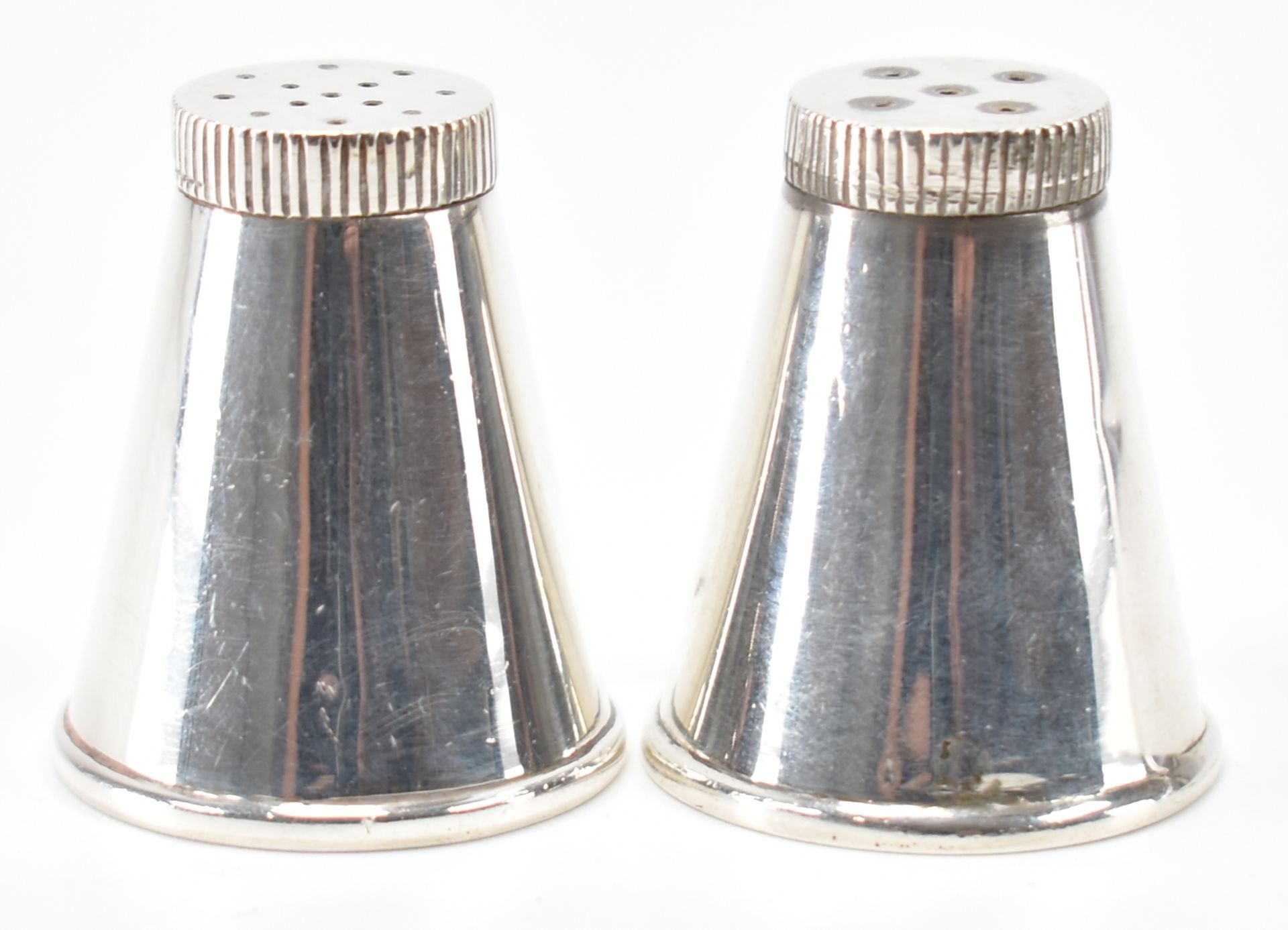 VINTAGE STERLING SILVER SALT & PEPPER SHAKERS - Image 2 of 5