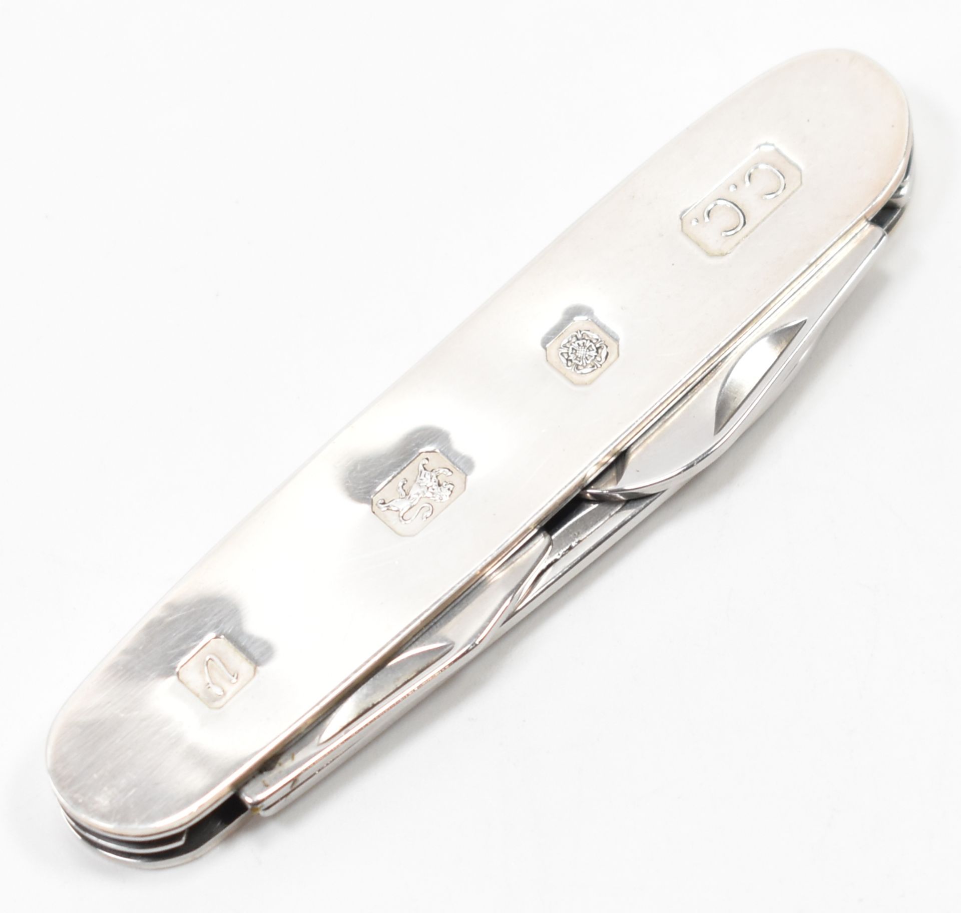 HALLMARKED SILVER PEN KNIFE & SHARPENER - Image 3 of 6