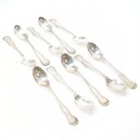 SET OF 10 ANTIQUE AUSTRO HUNGARIAN SILVER TEASPOONS