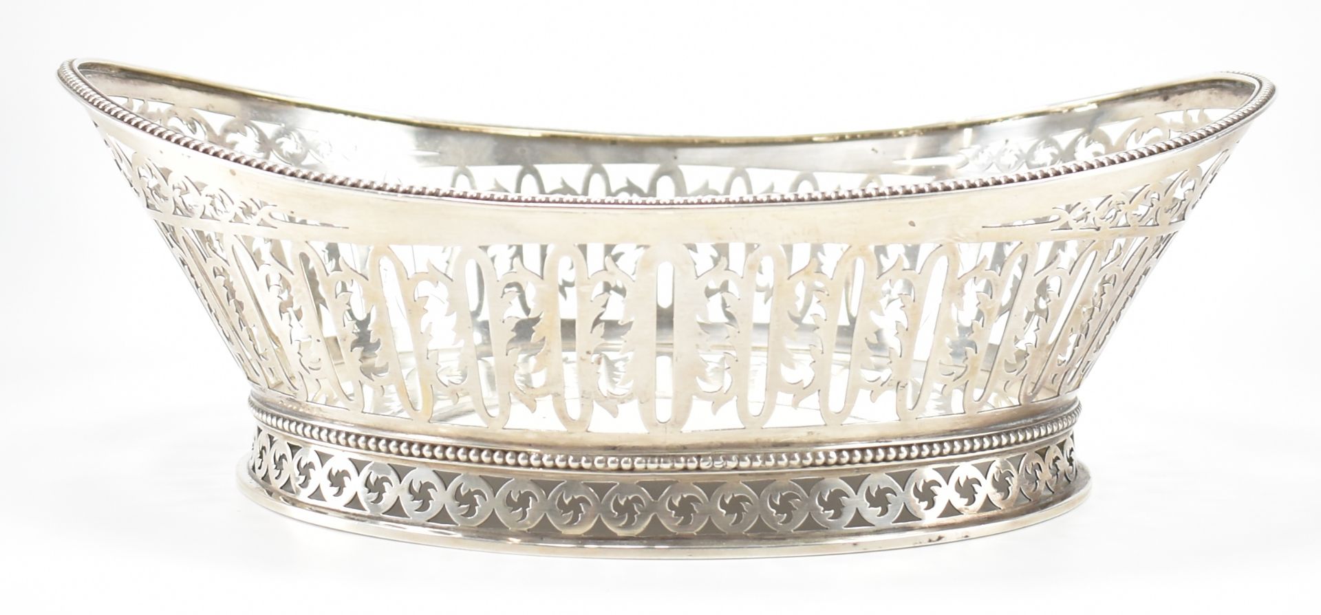 VICTORIAN HALLMARKED SILVER FRUIT BASKET - Image 3 of 5