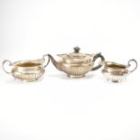 VICTORIAN ANTIQUE SILVER HALLMARKED TEA SET